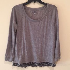 Aerie long sleeve Grey light layering shirt